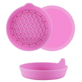 4PCS Car Cup Holder Coaster Silicone Non-Slip Cup Holder Insert Pink
