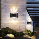 8 Pcs LED Solar Wall Lights Solar Porch Light for Garden Fence Pathway Warm Light