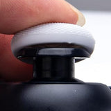 10 PCS TPU Thumb Grip Caps for PS4 and PS5 Controller Joysticks White