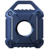 2Pcs For Apple AirTag Protective Case Water-Resistant TPU Full Cover with Key Ring Royal Blue