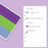 A6 Refillable Binder Notebook Detachable Planner for School Office & Travel Purple