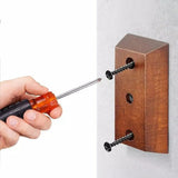 2Pcs Guitar Wall Mount Wood U-Shaped Guitar Hanger Stand for Acoustic Electric Guitar Bass