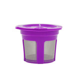 4 PCS Refillable Coffee Pods Compatible with Keurig K Cup Machines Purple