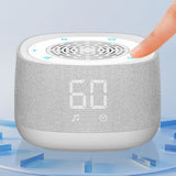 White Noise Sound Machine With Alarm Clock And Breathing Light - White