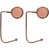 4 PCS 30mm Metal Straight Hooks for Christmas Stockings and Bags Rose Gold