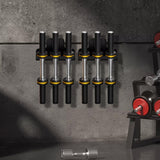 Olympic Barbell Hanger Space Saving Garage Gym Bar Wall Mount Rack