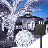 Garden Decoration Solar String Lights Outdoor with 8 Modes White
