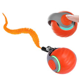 3-Tail Automatic Rolling Cat Toy Ball – Interactive Indoor Toy for Cats Orange