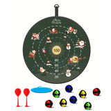 72cm Christmas Dart Board Game Set for Kids Xmas Board Game Toy with 12Pcs Sticky Balls Style 2