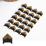 240 PCS Self-adhesive Photo Corner Stickers Angle Frame Scrapbook Album Essential Gold