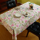 Table Cloth Waterproof Tablecloth Oil Proof Spill Proof Cloth for Dining Camping Pink