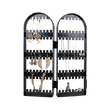 Earring Holder Organizer Foldable Necklace Organizer Jewelry Holder Earring Display Stands Black