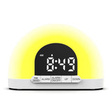 Sunrise Alarm Clock Smart Wake Up Alarm Sunlight Digital LED Night Lamp Clock