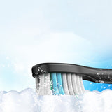 6-Mode Electric Toothbrush with 10 Brush Heads Rechargeable  Toothbrush Set for Home Travel Black
