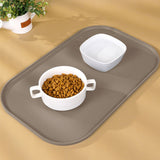 Extra Thick Silicone Mat Washable Non-Slip Placemat Food Mat Beige