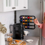 Magnetic Wall Mounted Coffee Pod Rack for Nespresso Vertuo Capsules Capsule Holder Black