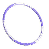 6 Sections Adjustable Fitness Hula Hoop Detachable Home Exercise For Adults Purple