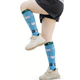 6 Pairs Women’s High Stretch Long Socks for Sports & Casual Style 3