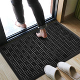 45×75 cm Non-Slip Door Mat Entrance Mat Black
