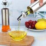 500ml Glass Oil Dispenser with Capacity Markings Push-Button Bottle