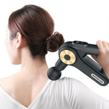 Handheld Muscle Massager with 9 Massage Heads Gold