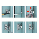 4PCS Stainless Steel Corner Door Lock 90-Degree