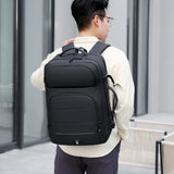 Large Capacity Expandable Business Luggage Backpack Water-repellent Travel Bag Laptop Bag