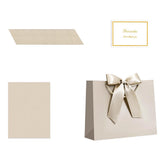 4PCS Gift Bags with Cards and Wrapping Paper for Weddings Parties Champagne