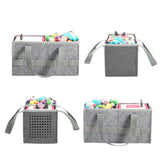 Portable Felt Cloth Storage Bag for Musical Speakers Gray
