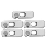 5Pcs Kid Proof Refrigerator Lock Freezer Door Security Lock for Fridge Cabinets Light Grey