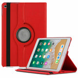 360 Degree Rotating PU Leather Case Compatible With iPad 10th and 11th Gen A16 Red