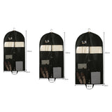 Travel Hanging Garment Bag with Zipper Pocket Dustproof Foldable Suit Bag for Suits Dresses Coats