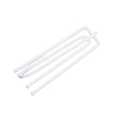 50Pcs Curtain Pleat Hooks 4 Prong Slips Gathering Hook Heading Pinch Pleat Painted Iron