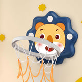 Adjustable Indoor Basketball Hoop Mini Basketball Set Blue