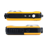 1080P Digital Underwater Camera with Dual Screen and 32GB TF Card Yellow