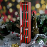 Mini Book Advent Calendar with 25 Book Ornaments for Christmas Countdown Decor Brown