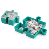 6 Layer Puzzle Sorting Organizer Box Trays for 1000 Pieces Dark Green
