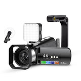 4K 64MP Camcorder 28X Digital Zoom Vlogging Camera for YouTube Style 3