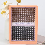 Lash Clusters Natural Lash Extensions Wispy Eyelash Clusters for Light Hair Dark Brown&Black