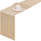 High Density Sequin Runner for Wedding Party Holiday Table Decor Gold