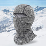 Ski Motorcycle Cycling Balaclava Full Face Windproof Mask for Winter Outdoor Activities Grey