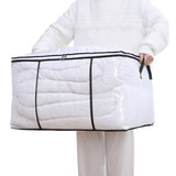 Clear Clothes Storage Bag with Handle Closet Organizer Container for Bedding Blanket Pillow Clothing Style 1