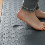 Waterproof Leather Kitchen Mat Non Slip for Standing Work Areas Gray