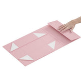 Foldable Cardboard Gift Box Easy Attach for Holiday Packaging Pink