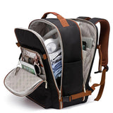 4Pcs Set Travel Luggage Bags 40L Backpack fits 17" Laptop with 3 Packing Cubes Black