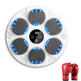 Electric Music Boxing Machine Bluetooth Smart Boxing Training Wall Mount Machine - White