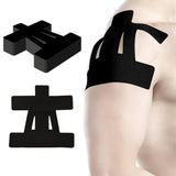 20PCS Precut Shoulder Kinesiology Tape – Elastic Sports Support Tape Black
