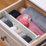 4Pcs Adjustable Drawer Dividers Multi Purpose Storage Organizer for Drawers Shelves Gray