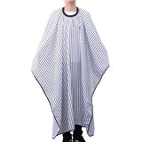 Hair Cutting Cape with Neck Duster Brush Large Size Salon Barber Cape for Men Women White Stripe