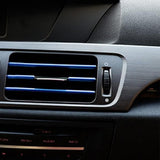 20 PCS Car Interior Air Vent Decorative Trim Strip Universal Fit for All Models Blue